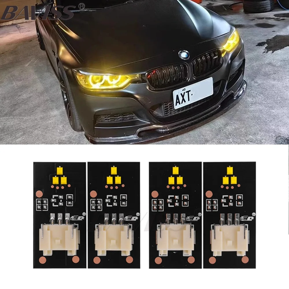 

BAVISS for BMW F30F31 F34 F35 3 series 2012-2015 Angel Eyes CSL Yellow DRL multicolor LED boards daytime running lights Red RGBW