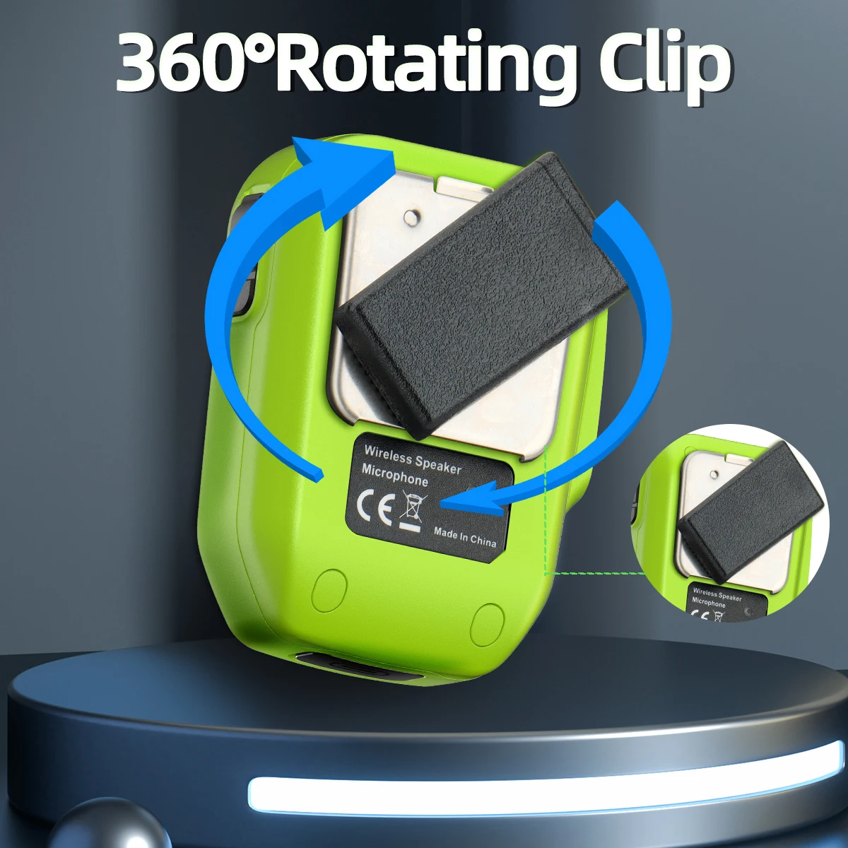 Micrófono Bluetooth PTT compatible Baofeng Quansheng - imagen 2