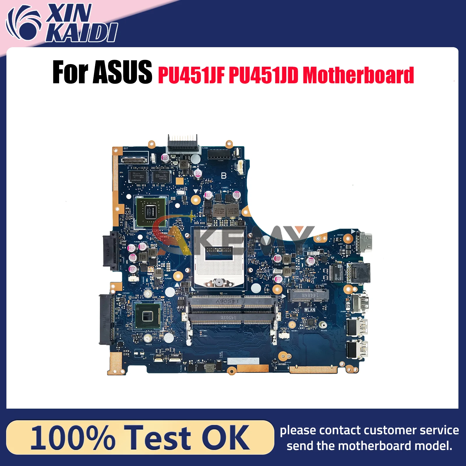 

PU451JF Laptop Motherboard For ASUS VivoBook PU451J PU451JD PU451JF Notebook Mainboard in stock 100% tests OK fast shipping