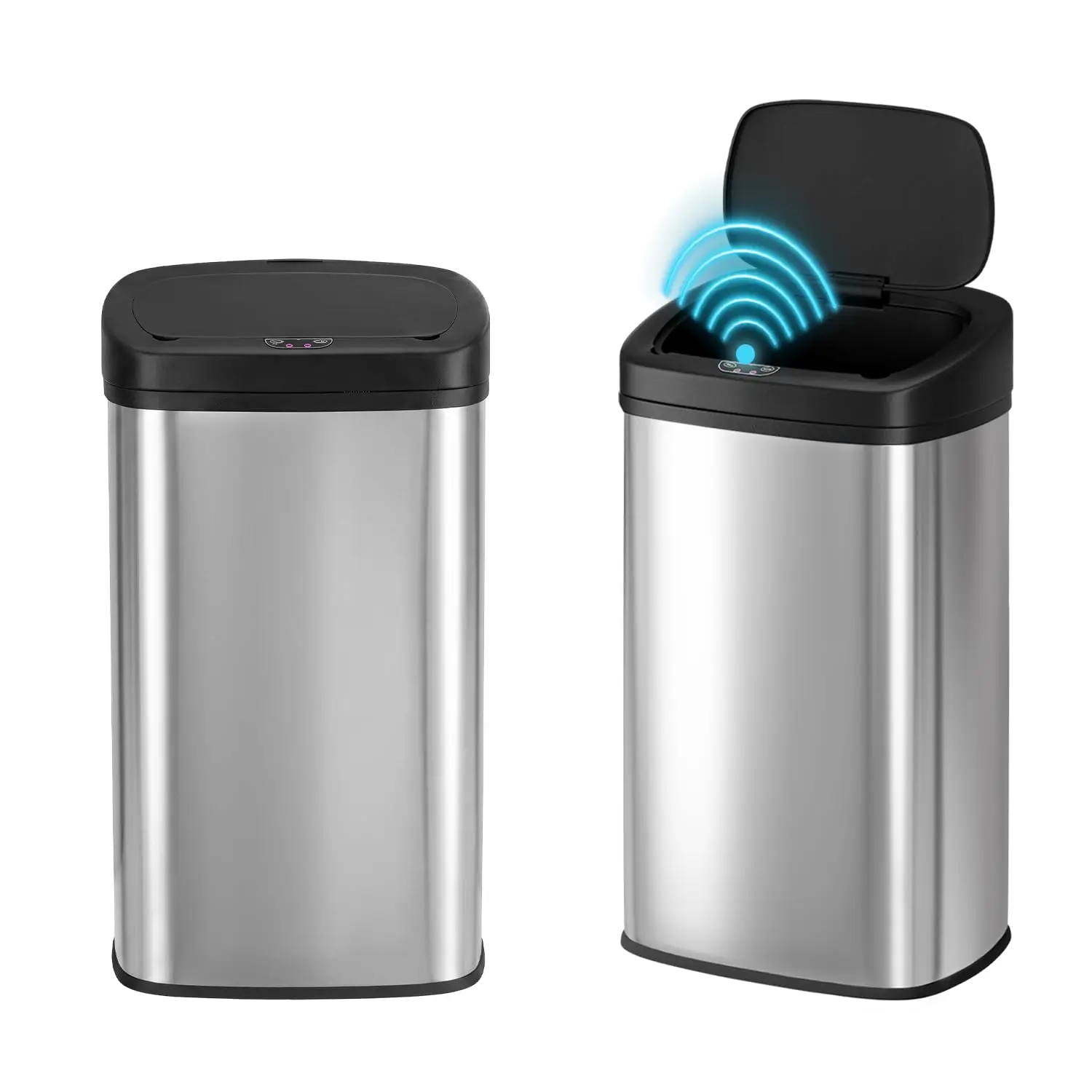 22 Gallons Automatic Sensor Large Kitchen Trash Can with Stainless Steel, Touchless Garbage Bin with Lid for Kitchen, Home, Offi