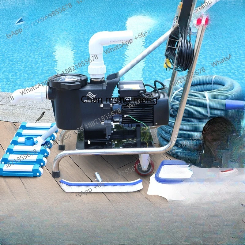 Swimming pool water pump fish pond sewage pump underwater vacuum cleaner pool bottom manual cleaning machine