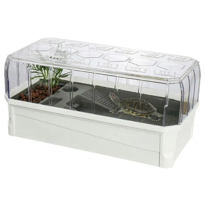 

Turtle Tank With Filter Multipurpose Turtle Aquarium Tank White Turtle Tank Aquarium Tortoise Tank With Filter For Brazilian