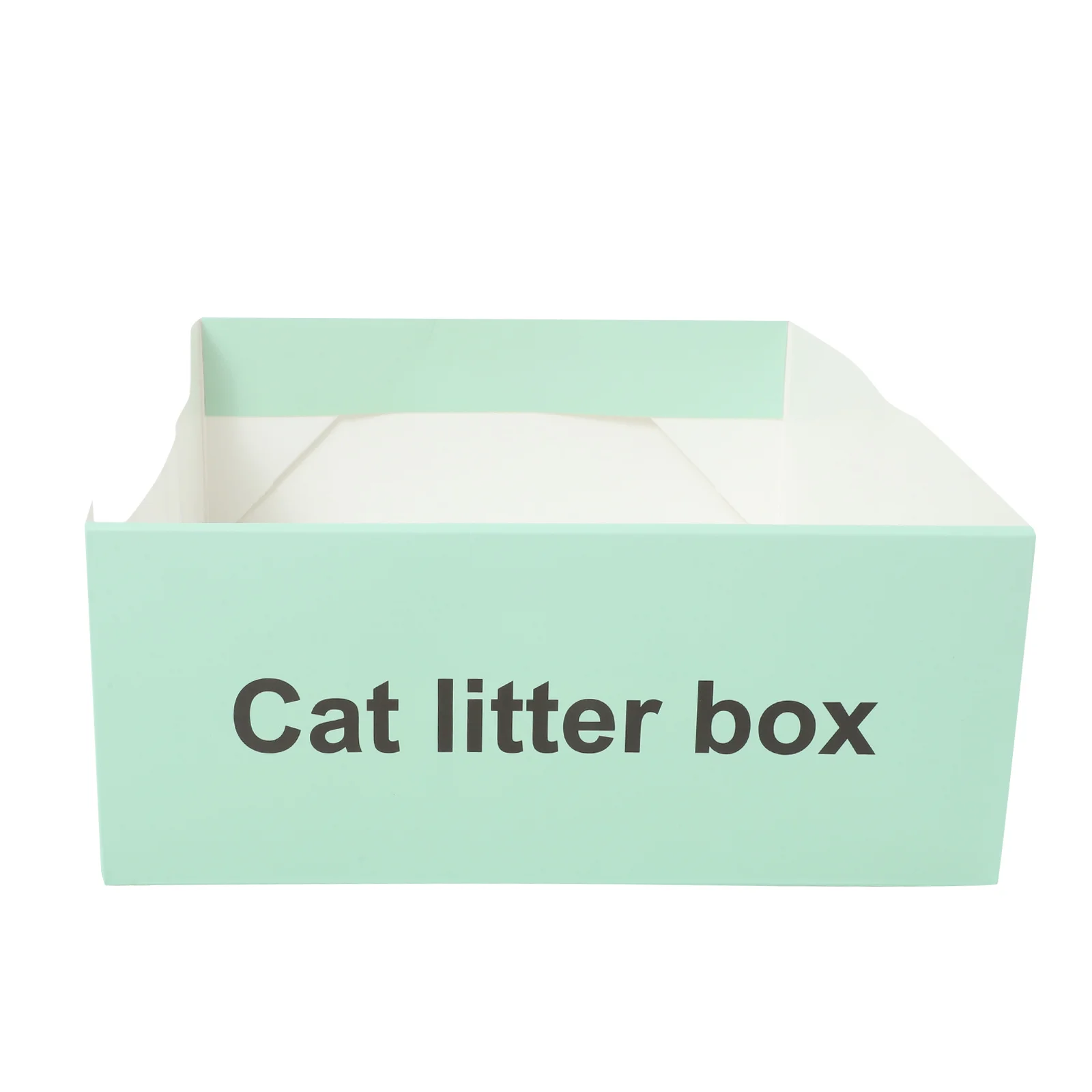 

Foldable Disposable Paper Cat Litter Box Semi-Enclosed Splash Proof Portable Litter Box for Kitten Training Indoor Outdoor Use
