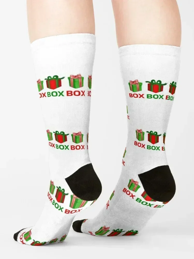 Box Box Box F1 Christmas Socks basketball set golf with print Socks For Man Women's