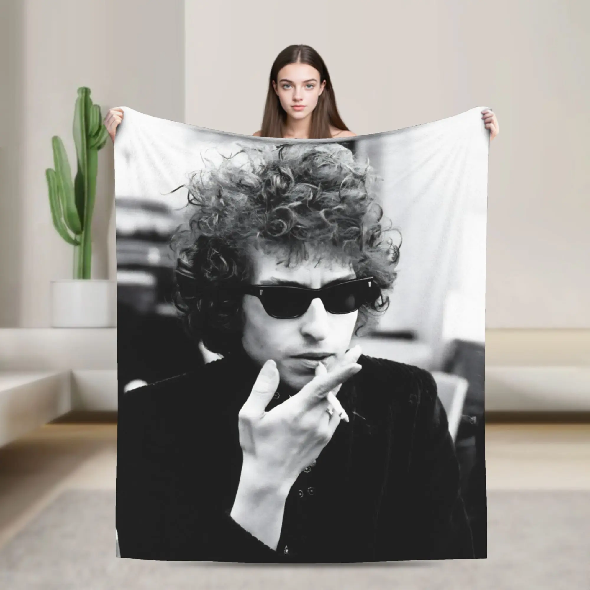 Bob Dylan Singer Blanket Multiple Sizes Super Soft Cozy  Throw Blankets for Sofa Couch and Bed