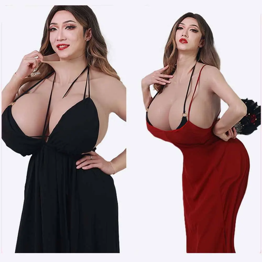 Silicone Bodysuit Male To Female Huge X Cup With Arms Big Hips Lifting Buttock Fake Vagina Artificial Breasts Form Sissy Cosplay