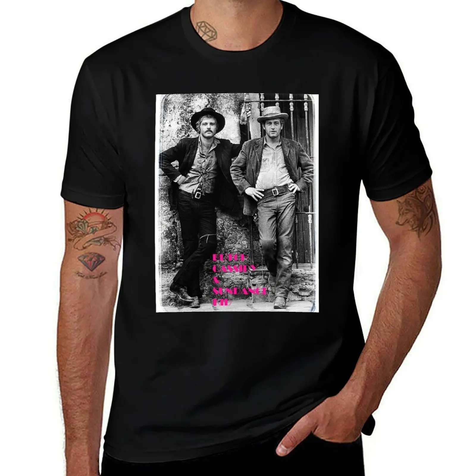 

BUTCH CASSIDY & SUNDANCE KID T-Shirt Classic Crew Neck Cotton T-Shirt