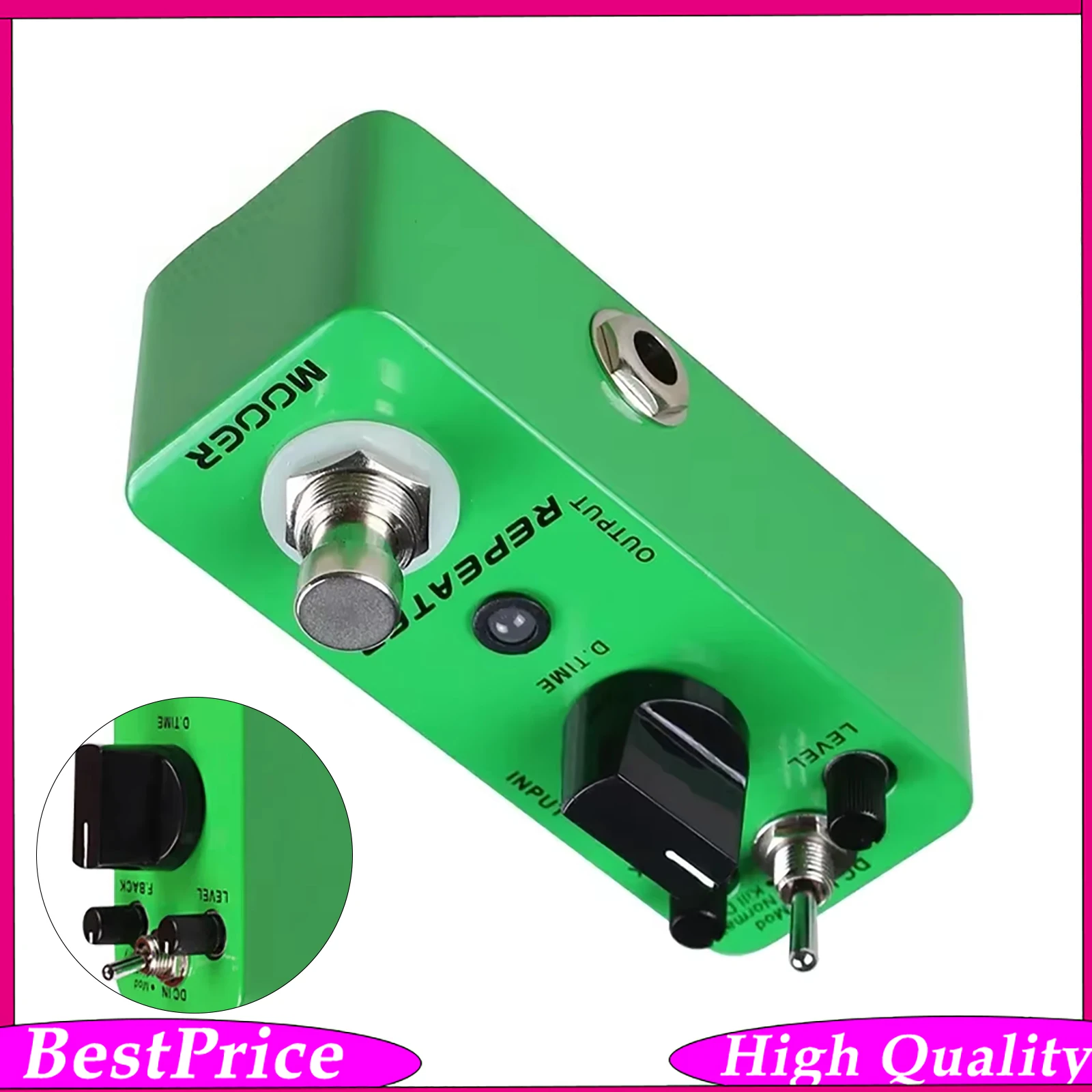 MOOER MDL-1 Repeater Digital Delay Guitar Effect Pedal 3 Working Modes Guitar Accessories for Stage Studio Recording Live Show