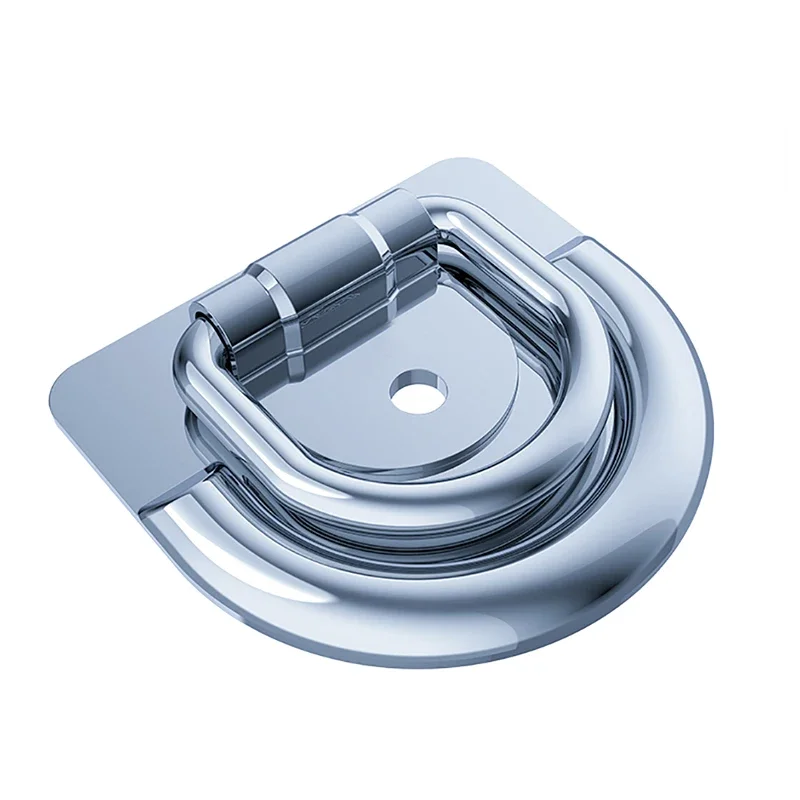 1PCS Ground Lock Car Ring Trailer Accessories Rope Ring Binding Buckle Floor Hook D-Type Buckle Tying Rope Device Pull Ring