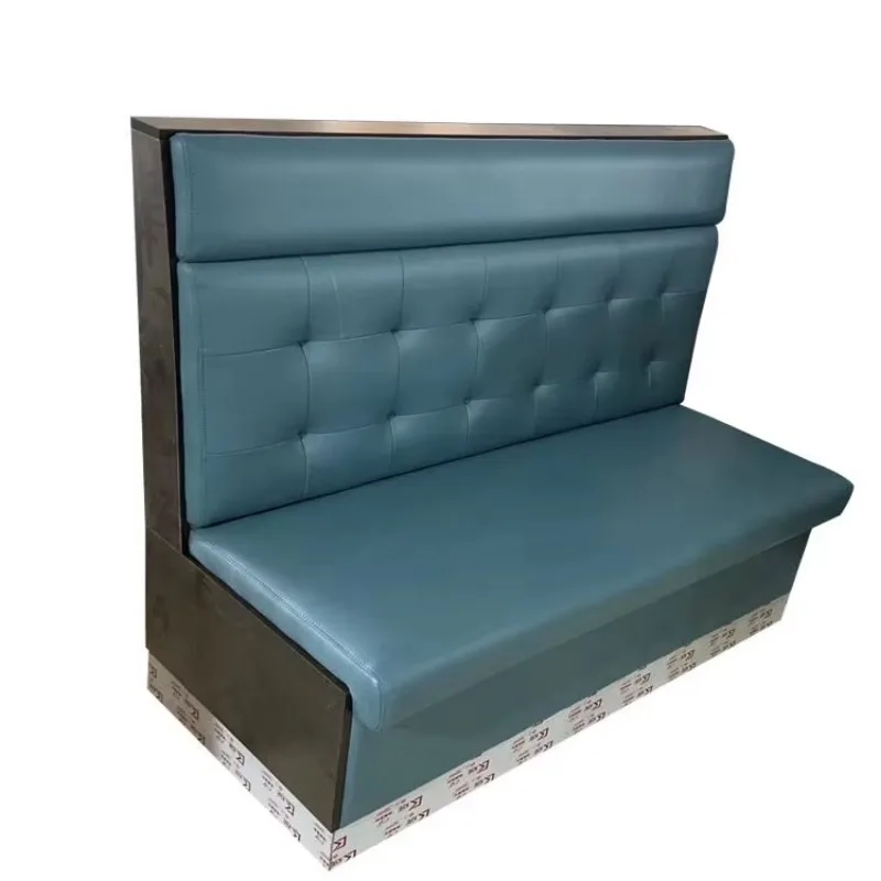 Wood fast food commercial furniture cafe seating booth seating