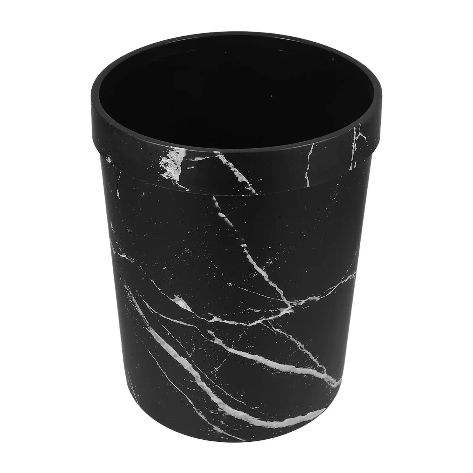 

Мусорное ведро из мрамора в скандинавском стиле без крышки с компрессионным кольцом для дома, офиса, ванной комнаты, отеля, для хранения мусора