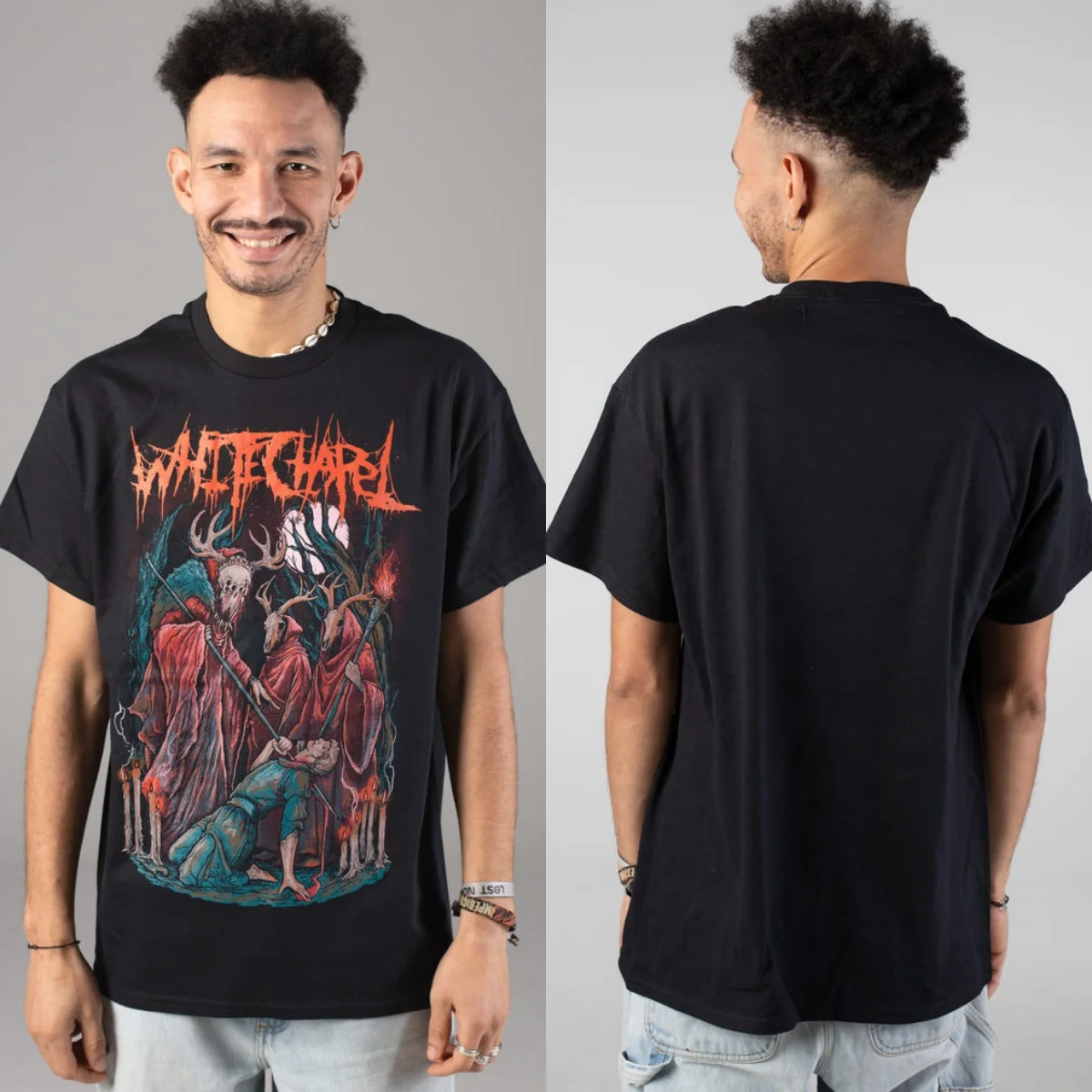 Retro Whitechapel Grafik-Baumwoll-T-Shirt Unisex Sommer Kurzarm Mode Marken-T-Shirt Luxus Casual Vintage Tees – Detail 7