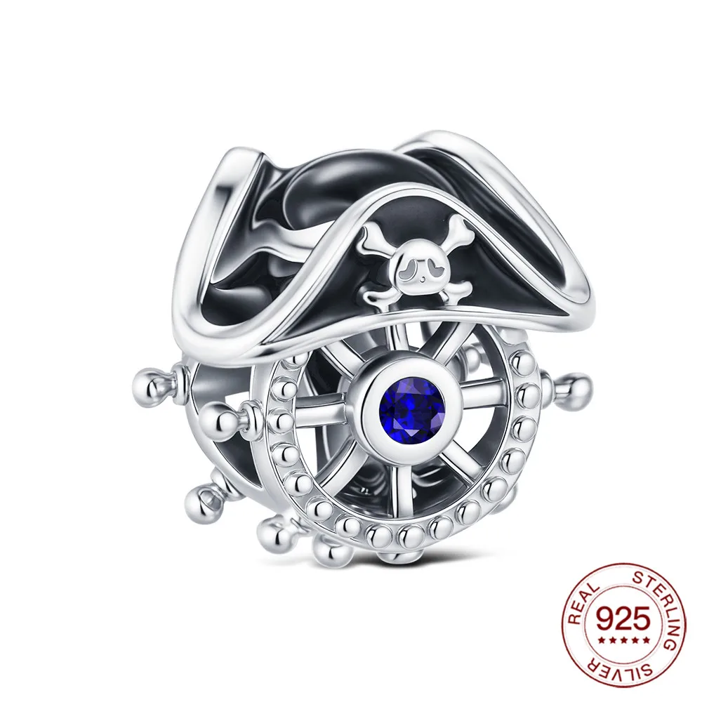 

Подвески 2022, оригинальные пиратские бусины на руль, стерлинговое серебро S925, подходят для браслетов, сделай сам, для женщин, ювелирные изделия, подарок любви