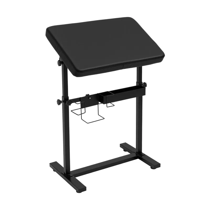 Tattoo Armrest Stand, Height Adjustable Armrest Bracket with Storage Box & Non-slip Feet, 50kg Load for Salon Studio Home
