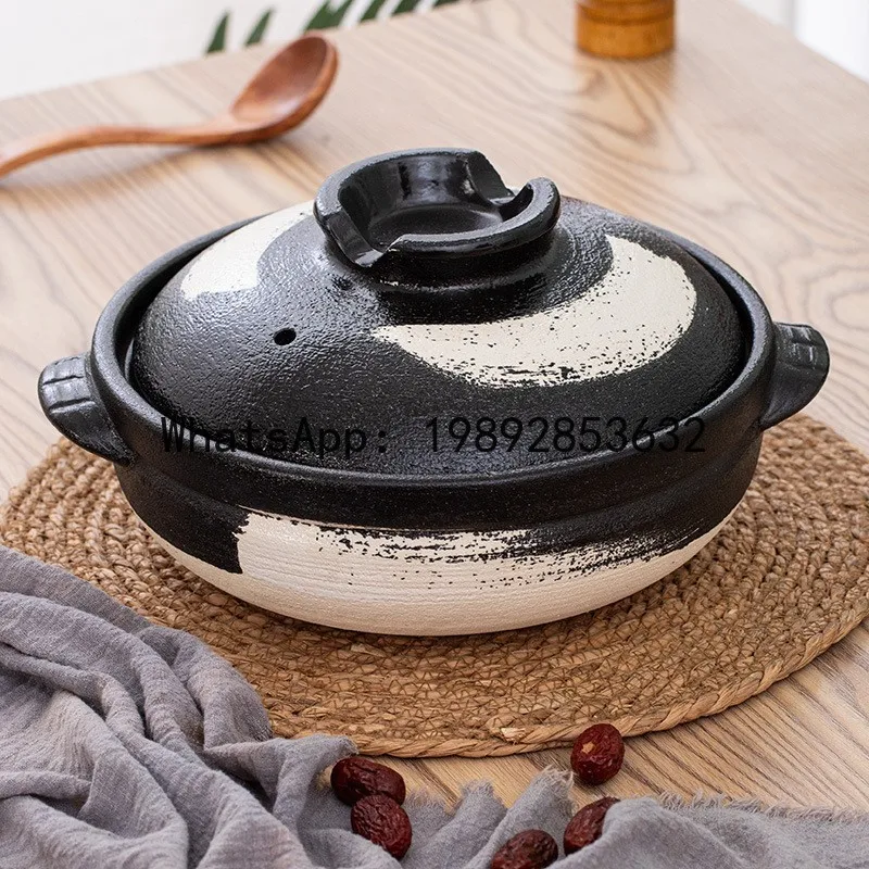 

Wangu fired casserole stew pot for home gas ceramic clay clay pot rice porridge casserole natural clay stew