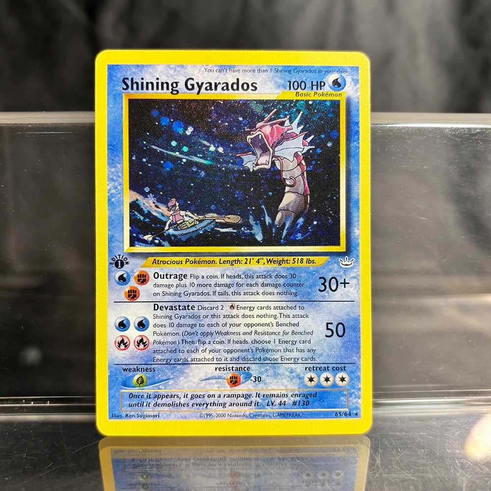 Holographic Game Trading Collection PTCG Proxy Cards Charizard Pikachu Mew EX Singl PKM Folienkarten Gengar VMAX Skyridge (SK)