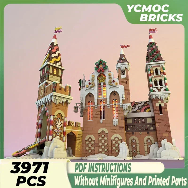 Fairy Tale Fortress Model Moc Building Bricks Gingerbread Castle Technology Modular Blocks Gift Christmas Toys DIY Sets Assembly