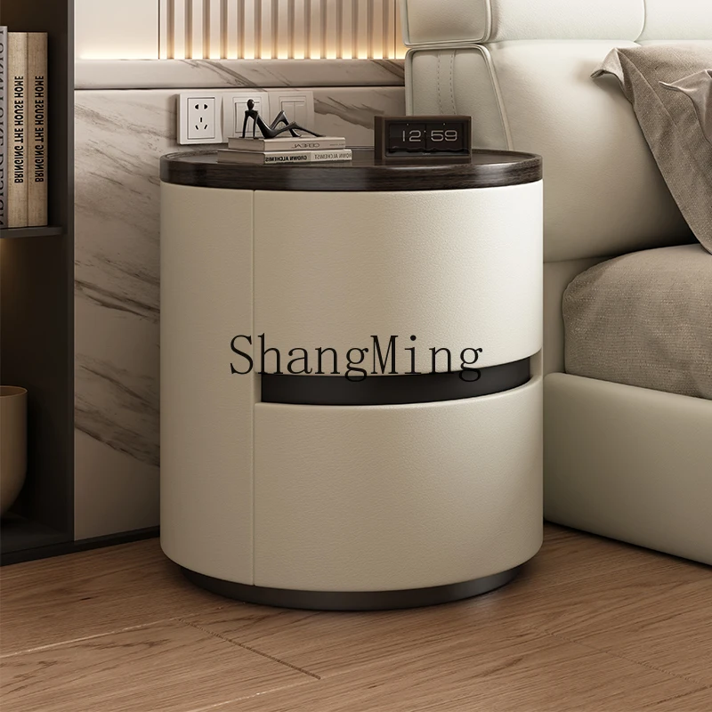 ZYY light luxury home bedroom bedside table light luxury high-end bedroom home solid wood cabinet