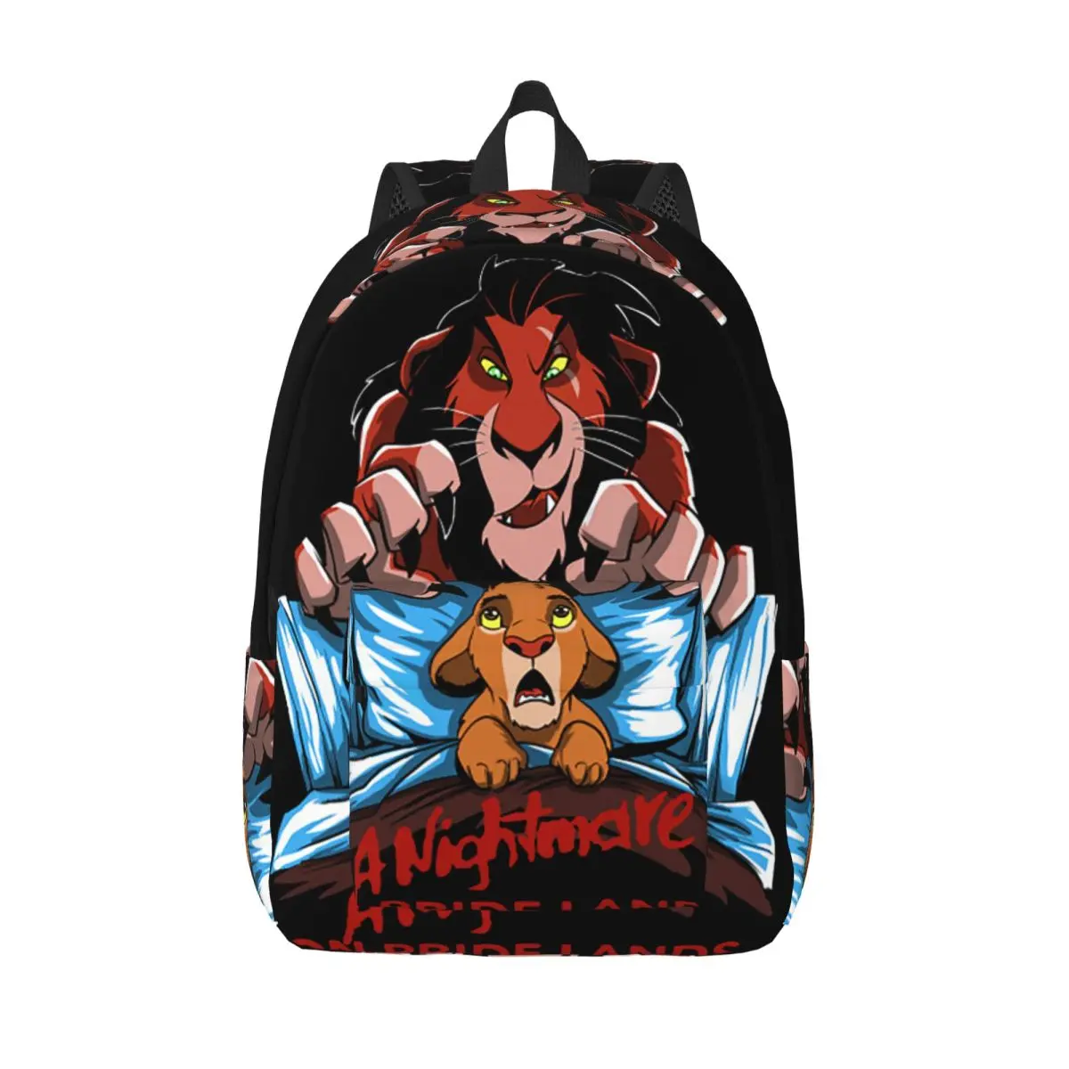

Рюкзак The Lion King Nightmare On Pride Lands для мужчин и женщин, стильный студенческий деловой рюкзак, сумка через плечо для колледжа, спортивная сумка