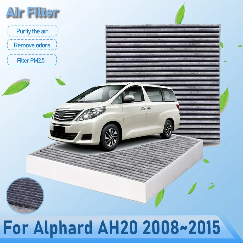 

Car Air Filter For Toyota Alphard Vellfire AH20 2008~2015 Engine Conditioner Purifier Filter Grids Replacement Auto Accessories