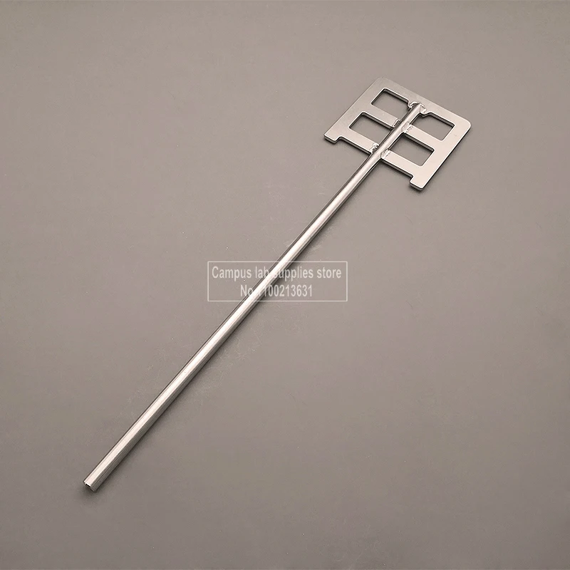 1piece 40mm-120mm Stainless Steel Plate-Frame Blade, Square Paddle with Shaft Used for Laboratory Experimental Mixing Equipment