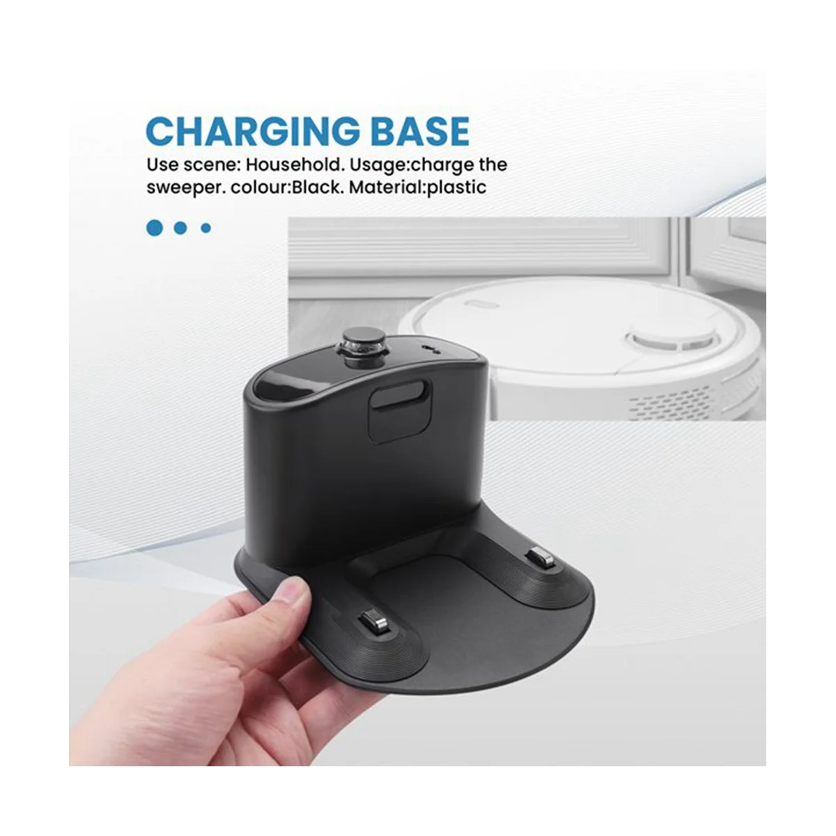 Dock Charger สําหรับ E5 E6 I1 I3 I4 I6 I7 I8 500 600 700 800 900 Series อะไหล่เครื่องดูดฝุ่น