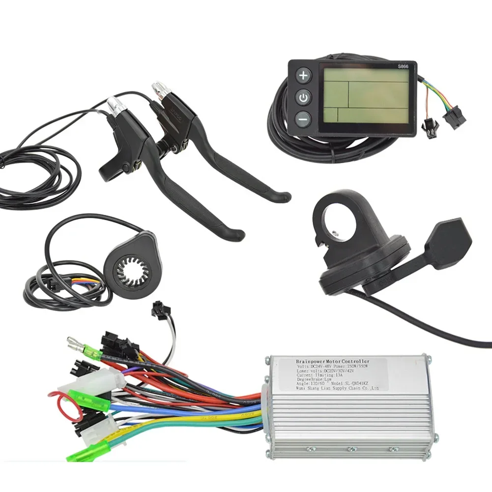 Electric Bike LCD Instrument Controller Set Mountain 12 Magnetic Speed Dial S866 Set LCD Meter Brushless Motor Controller