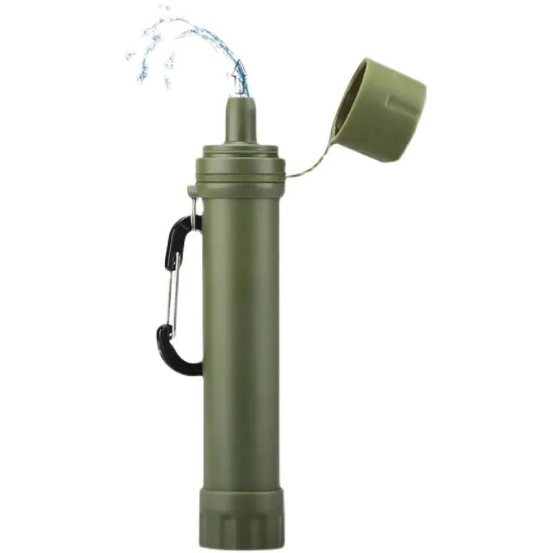 

Outdoor water purifier Field drinking water Portable life direct drinking filter Straw survival emergency survival equipment