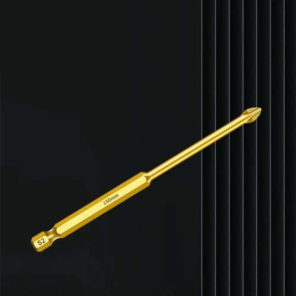 

Ударная крестовая отвертка с титановым покрытием, нескользящая, износостойкая, с пакетной головкой, ударопрочная