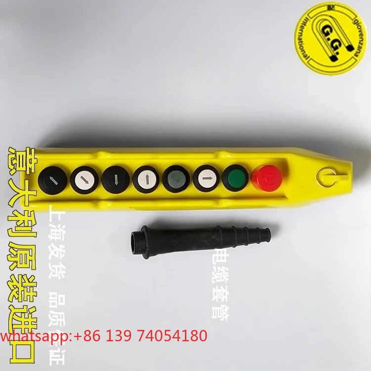 8-Hole Italian GG flashlight door button box PL08K European crane hand operation two-speed handle PL08D6 automatic