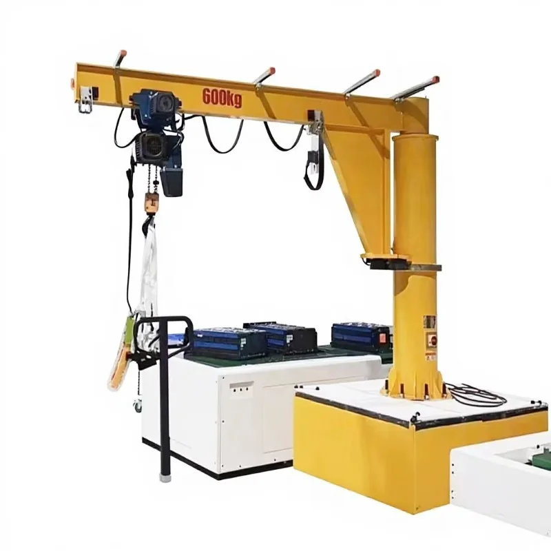 Lift Movable Small Cantilever Crane 0.5 Ton 1 Ton Column Type Single Arm Electric Crane with 1 Year Warranty