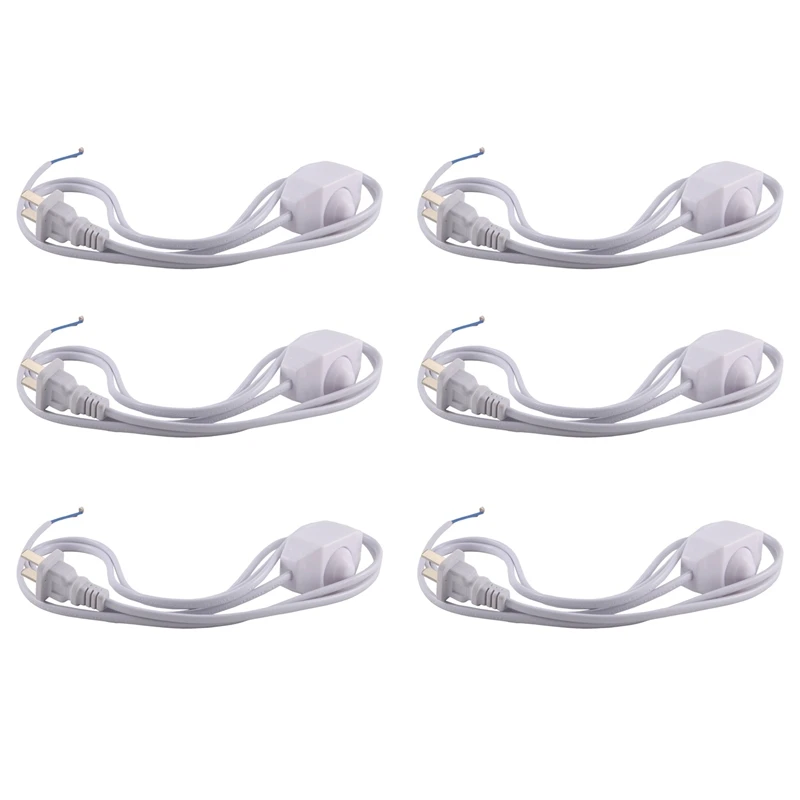 

AB46-6X Белый шнур питания лампы с диммером, вилка стандарта США, 250 В/110 В переменного тока