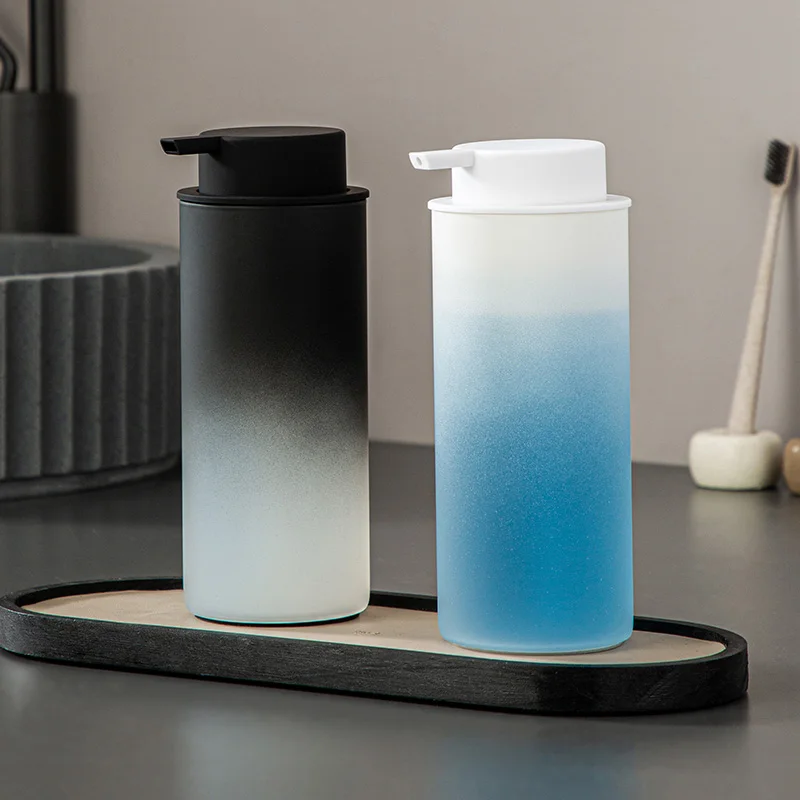 Hand sanitizer bottle glass shower gel packaging shampoo facial cleansing mousse foaming press bottle bathroom accessories