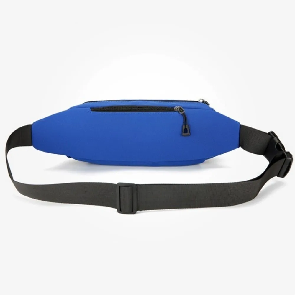 

Waterproof Crossbody Chest Bag with Headphone Jack Lightweight Men Fanny Phone Pack Belt Pouch Bag Oxford Cloth