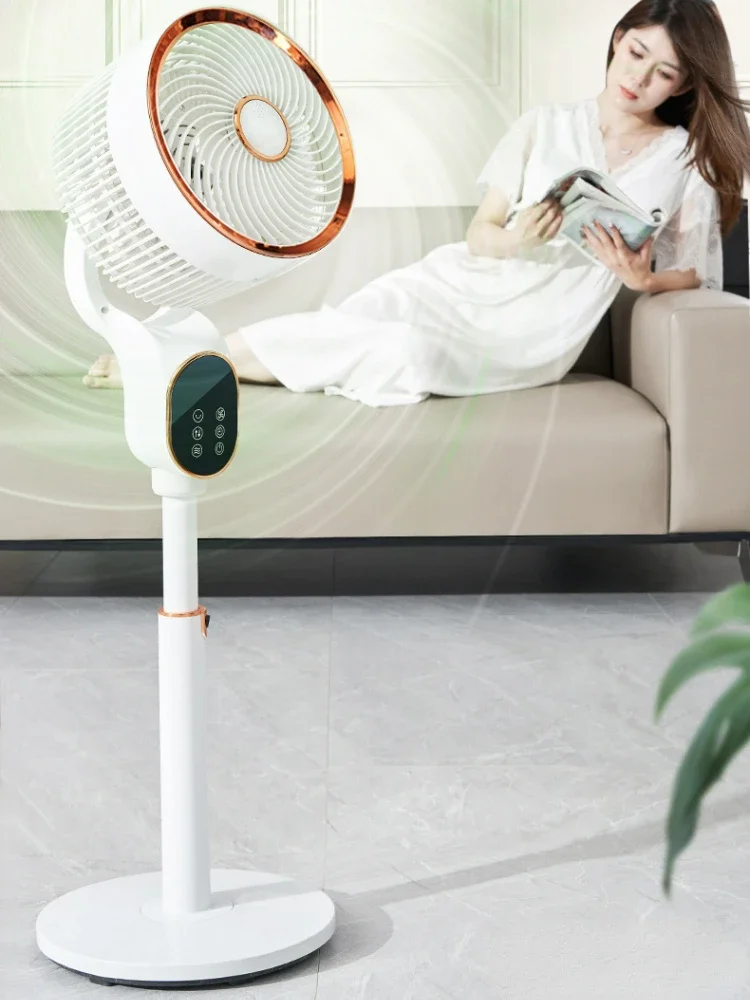 Новый вентилятор с дистанционным управлением и голосовой циркуляцией воздуха, вертикальный Интеллектуальный 3d-циркуляционный Электрический вентилятор с вращающейся головкой, легкий напольный вентилятор