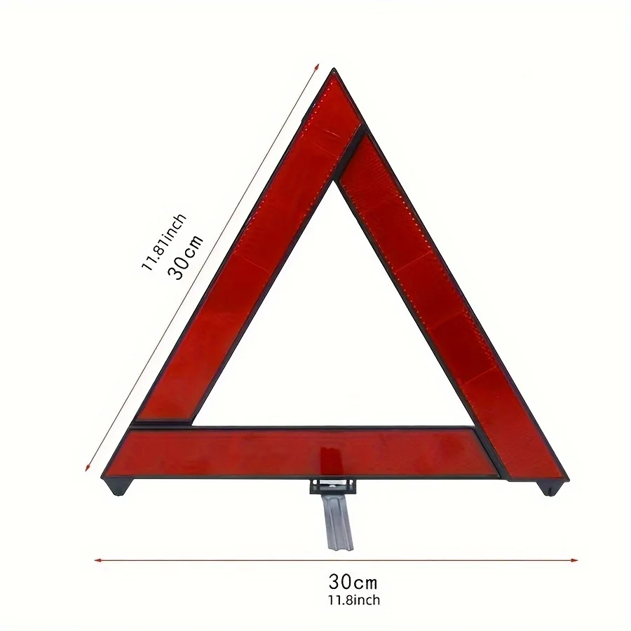 Foldable Triangle Reflector Sign Car Emergency Breakdown Safety Warning Tripod Car Foldable Reflective Tripod Standing Reflector