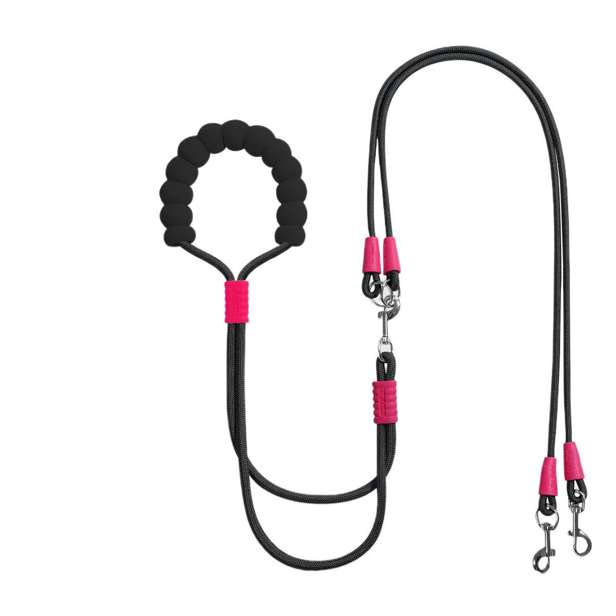 

Dog Leash for Small to Medium Dogs, Durable Double Dog Leash with Multiple Attachment Points, One-Handle Dual-Lead Pet Walking A
