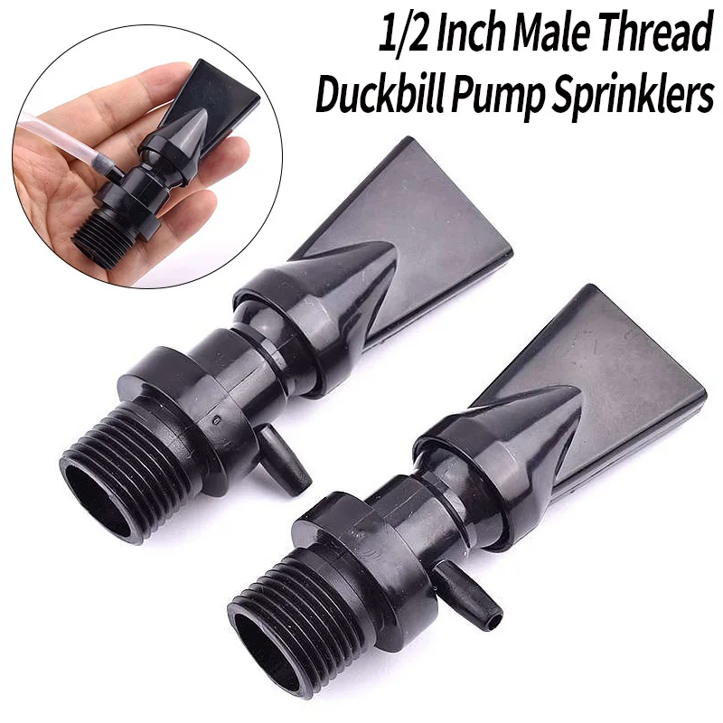 1/2 Inch Male Thread Duckbill Pump Sprinklers Duck Mouth Style Return Pump Aquarium Fish Tank Nozzles Garden Irrigation Fountain