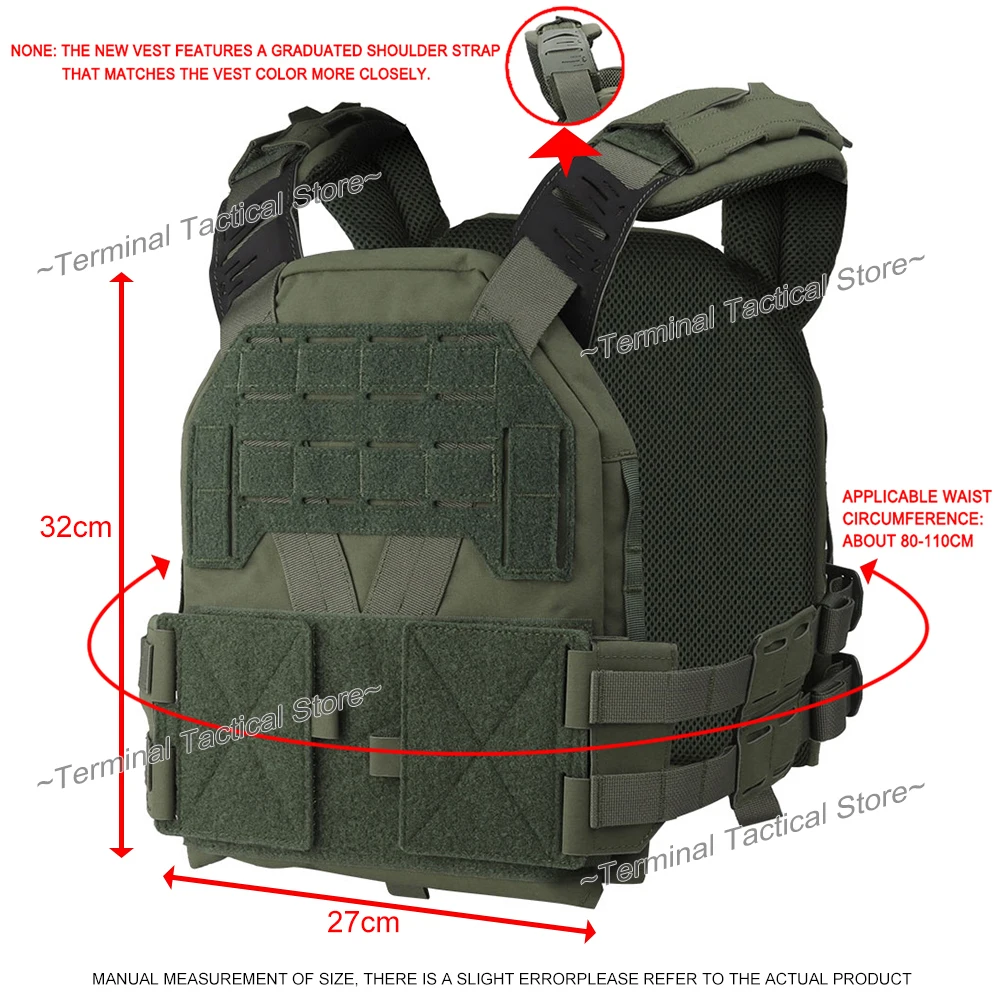 Tactical KZ Plate Carrier Hunting Vest Comfort Lightweight Utility MOLLE Adjustable Quick Release K-Z Body Armor Airsoft Gear