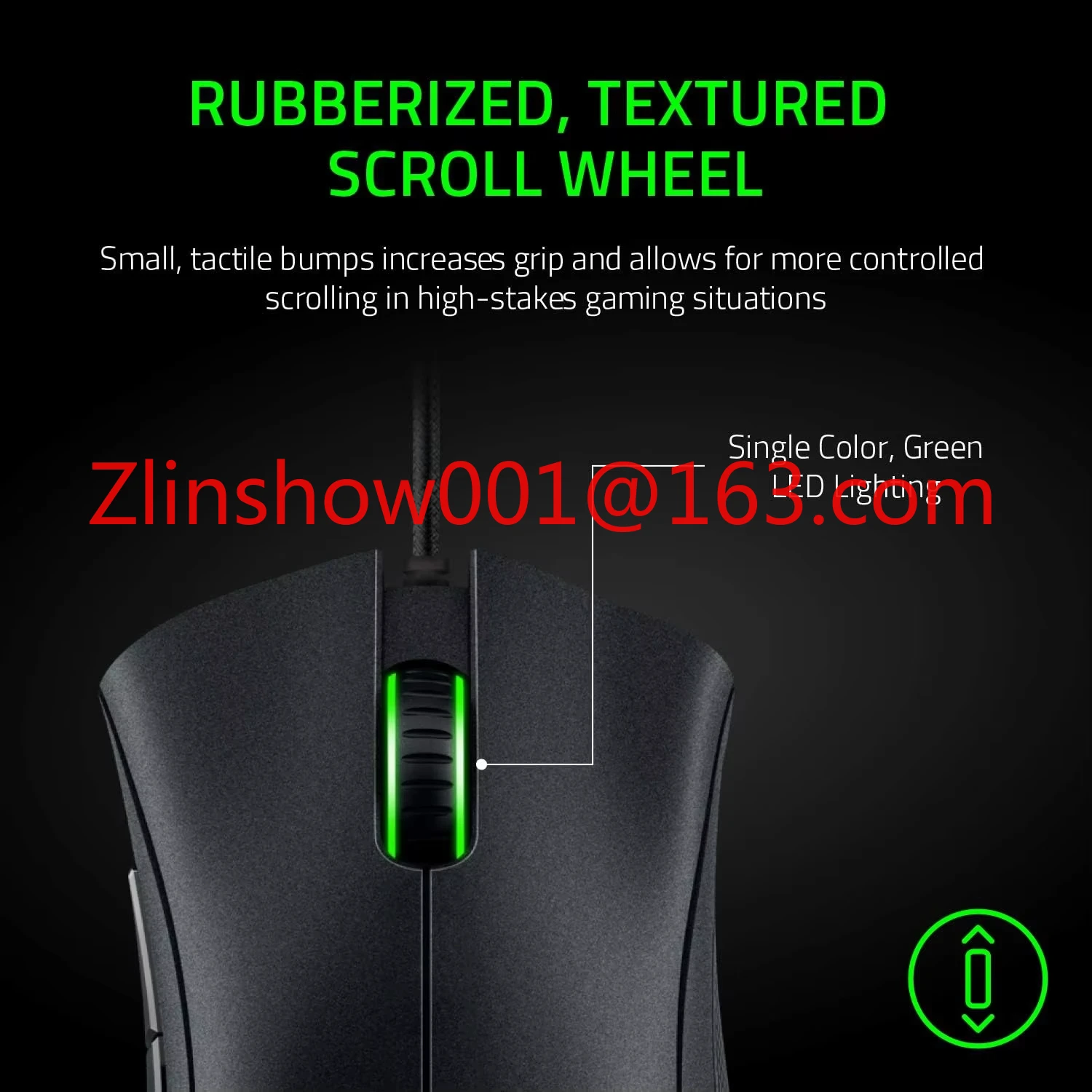 Essential Wired Gaming Mouse Mice 6400DPI Optical Sensor 5 Independently Buttons for Laptop PC Gamer