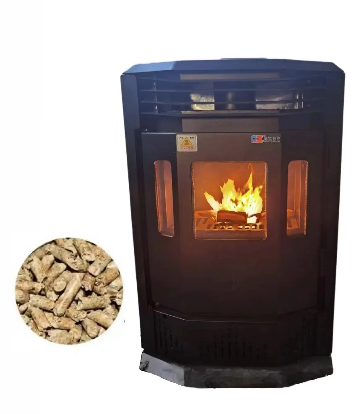 

Mini Modern Free-Standing Cast Iron Fireplace New Biomass Hydrologic Cycle Wood Pellet Stove For Villa Fuel And Firewood