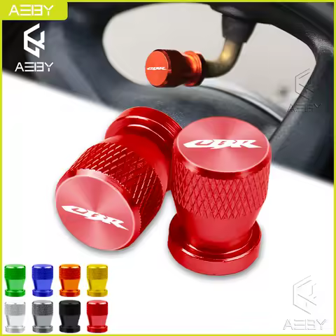 2PCS Motorcycle Aluminum Alloy Tire Wheel Parts Valve Stem Caps Cover For Honda CB650R CBR650R CB500X CB500F CBR1000RR CBR600RR