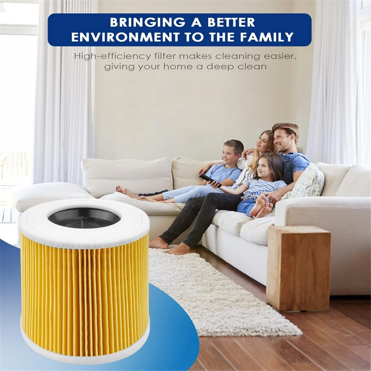 Комплект из 2 фильтров A20M, сменный фильтр, фильтр для пылесоса для WD3 Premium, WD2, WD3, WD3P, MV2, MV3