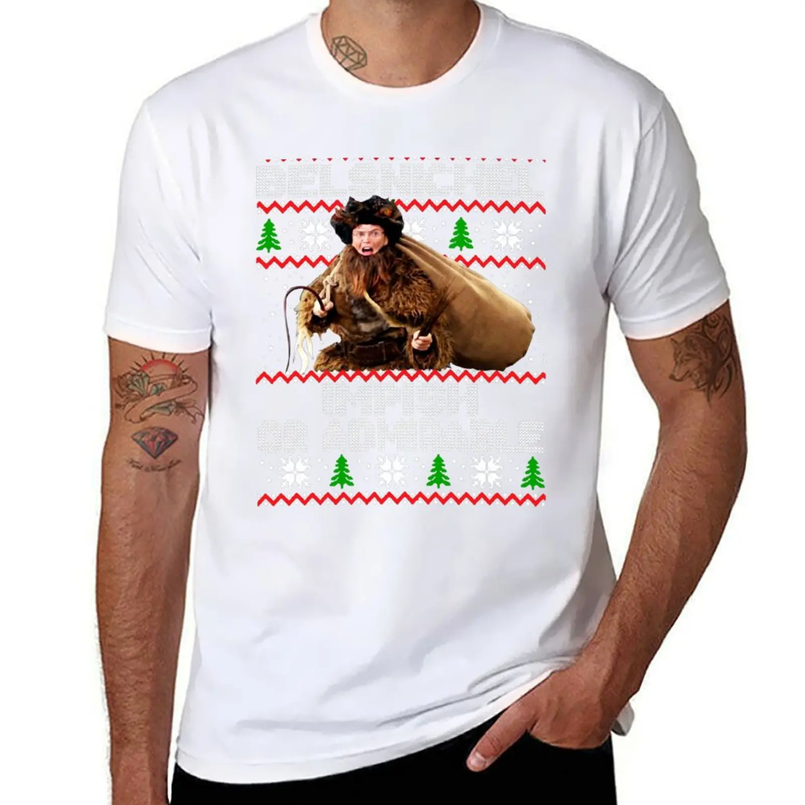 

Be lsnickel impish or Admirable Christmas Gifts For Men and Women, Gift Christmas Day T-Shirt Work Short Sleeve Cotton Top