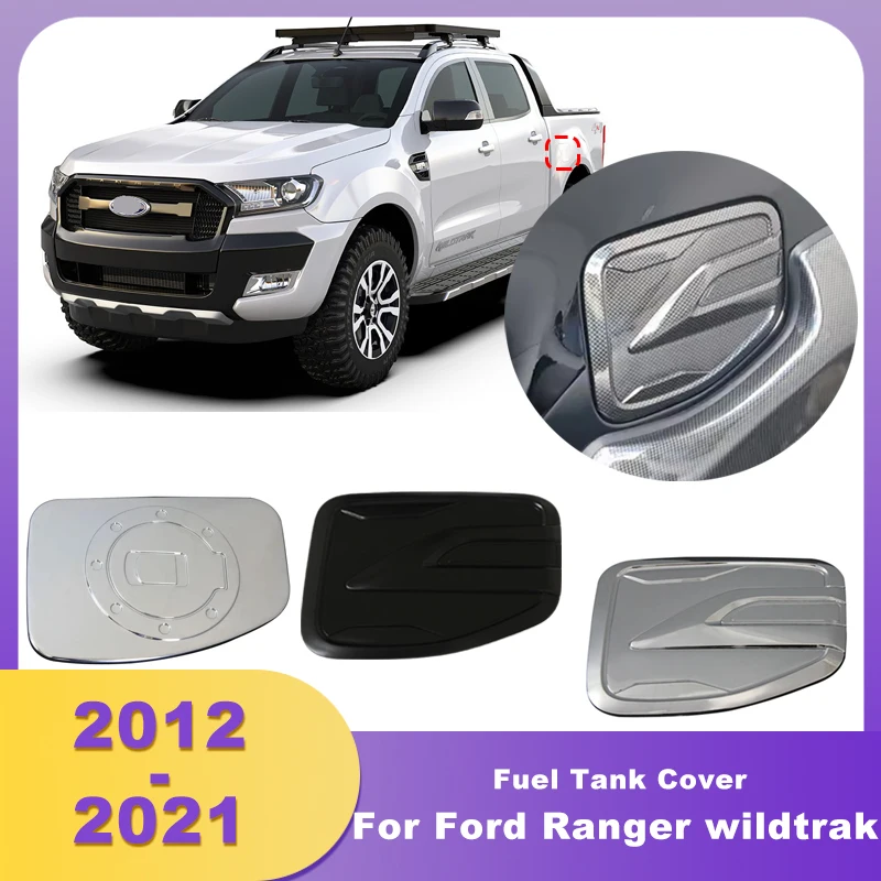 

ABS Chrome Tank Cover Fuel Tank Cap For Ford Ranger wildtrak 2012 2013 2014 2015 2016 2017 2018 2019 2020 2021