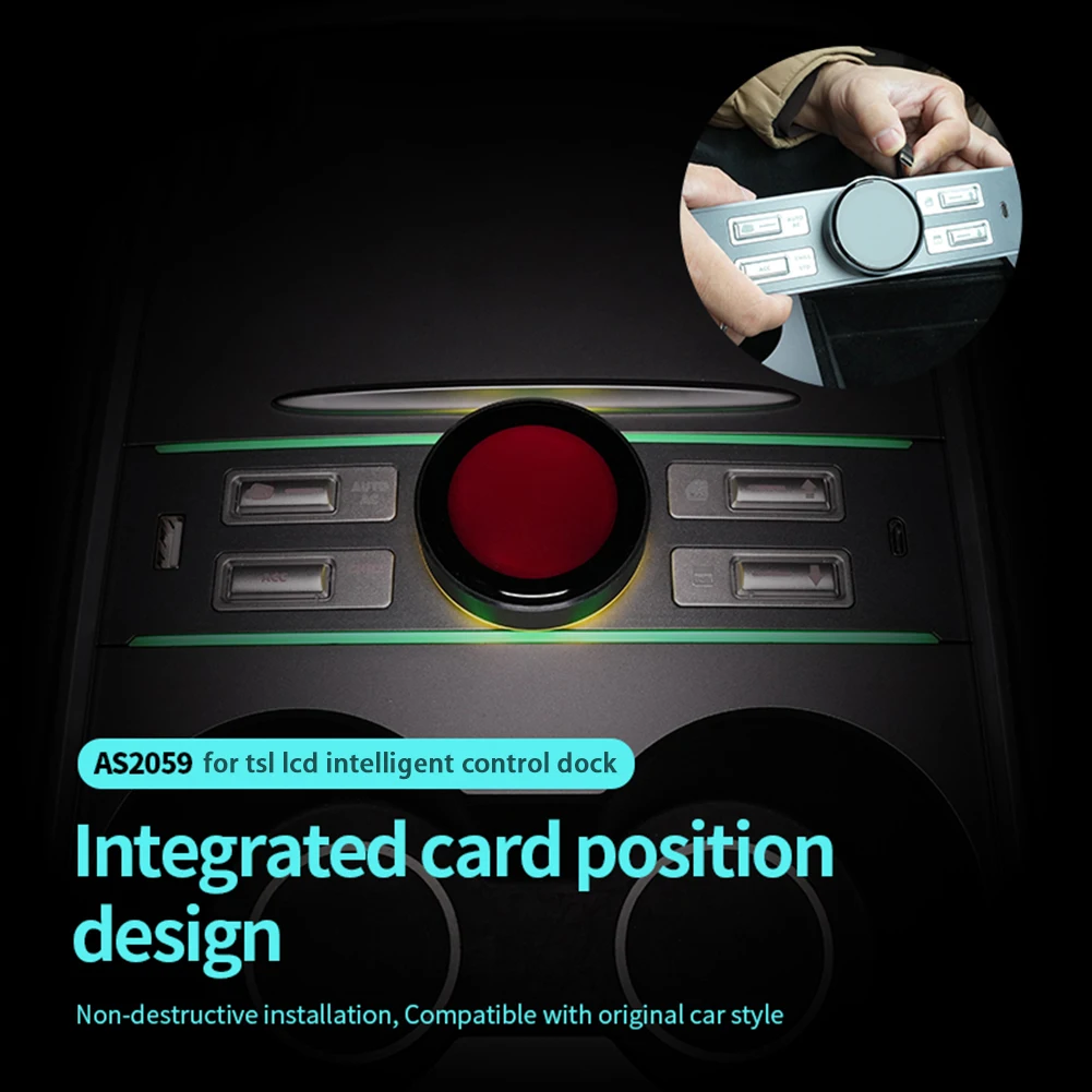 

Smart Center Control Expansion Dock Station Mutifunctional Physical Knob Controller USB & Type C Port for TESLA Model Y 3 21-24