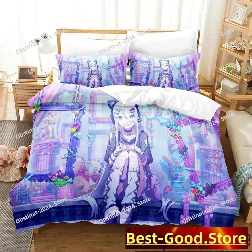 

3D Yoisaki Kanade Anime Project SEKAI Bedding Set Duvet Cover Full Queen King Size Pillowcase Bed Printed Set Aldult Kid Bedroom