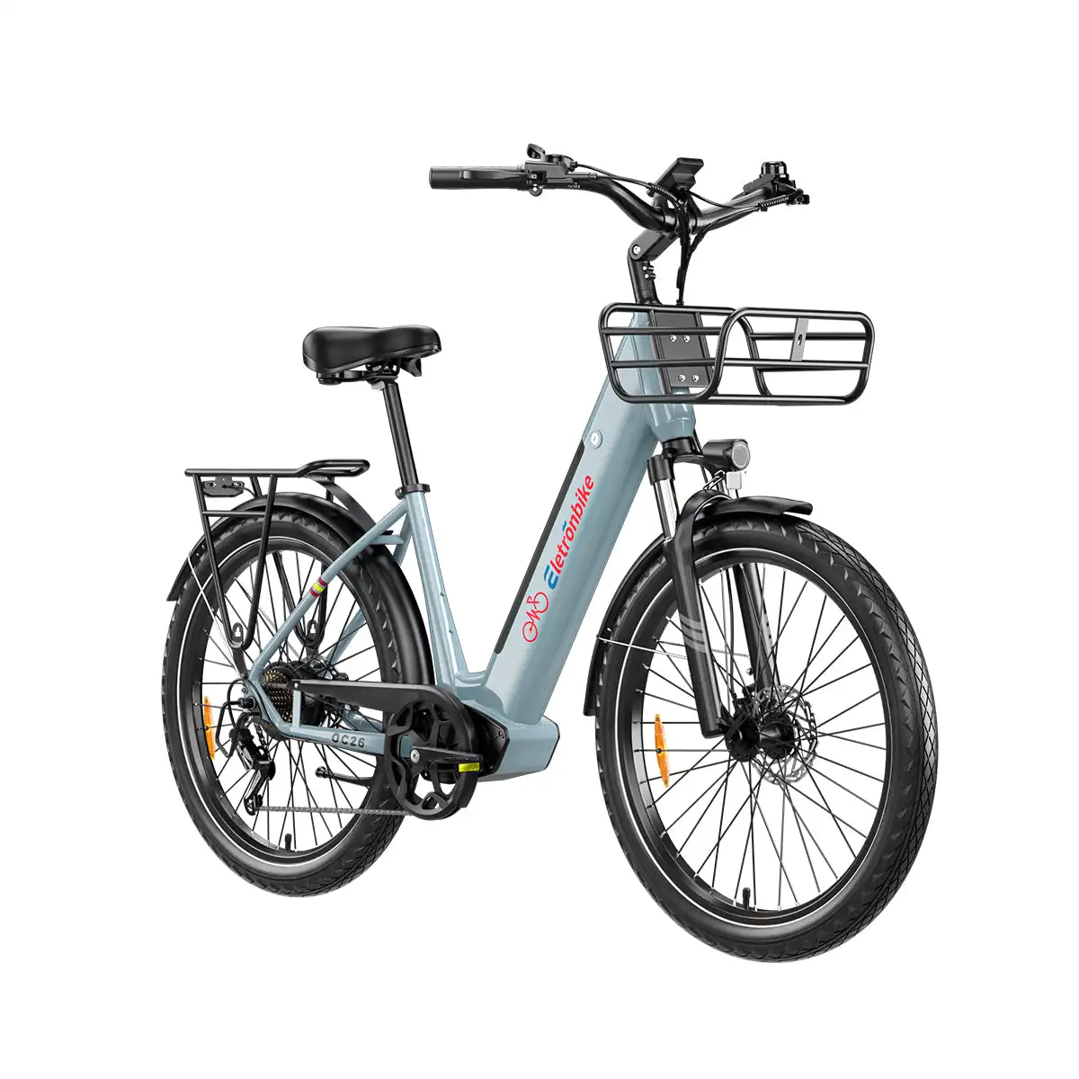 ELETRONBIKE OC26 Rear Hub Motor Aluminum Alloy 7-Speed Sensor Electronic Portable Model for Urban Leisure Commuting