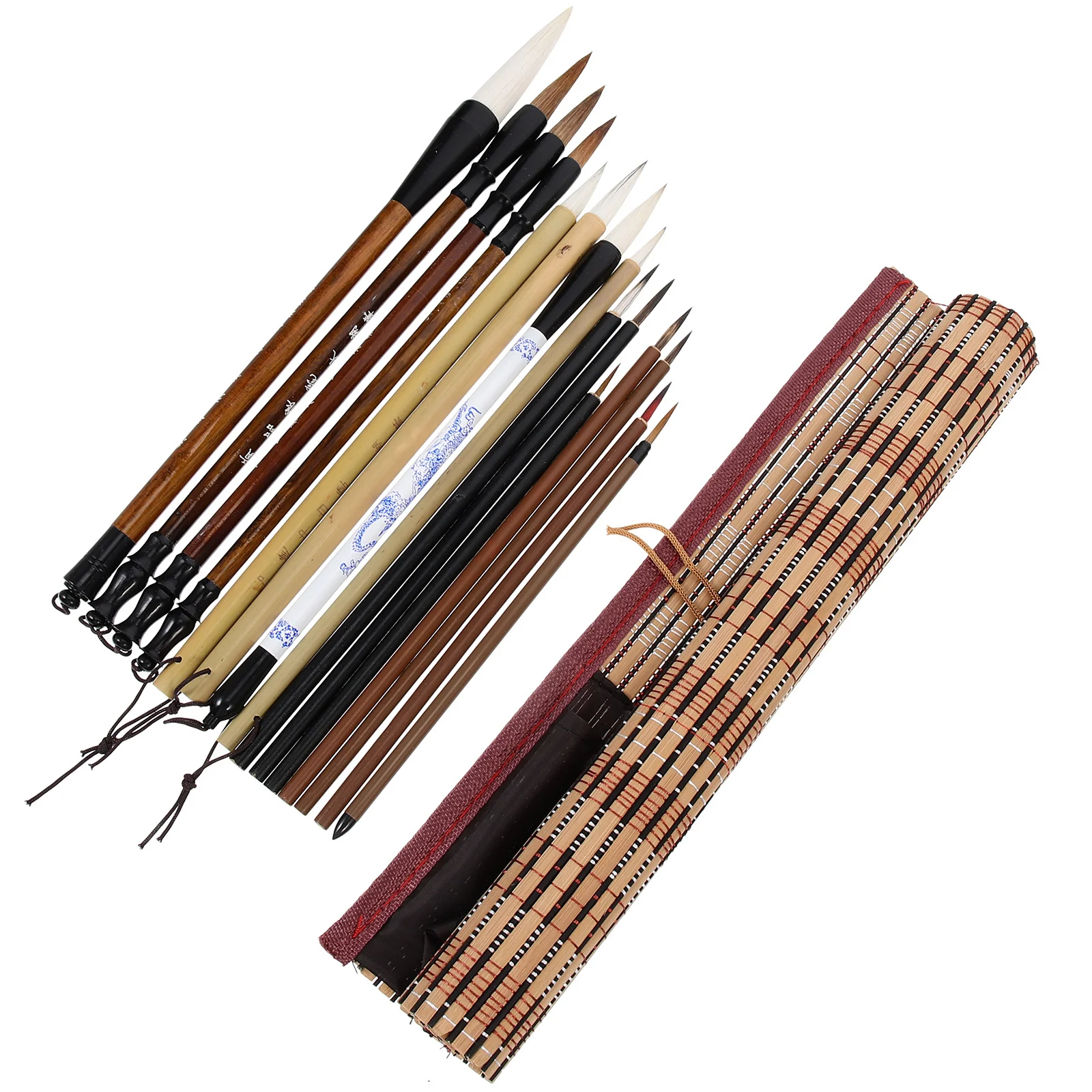 

15pcs Chinese Painting Brush Set Portable Calligraphy Pen For Beginners Artists Watercolor Ink Drawing Study Supply Office