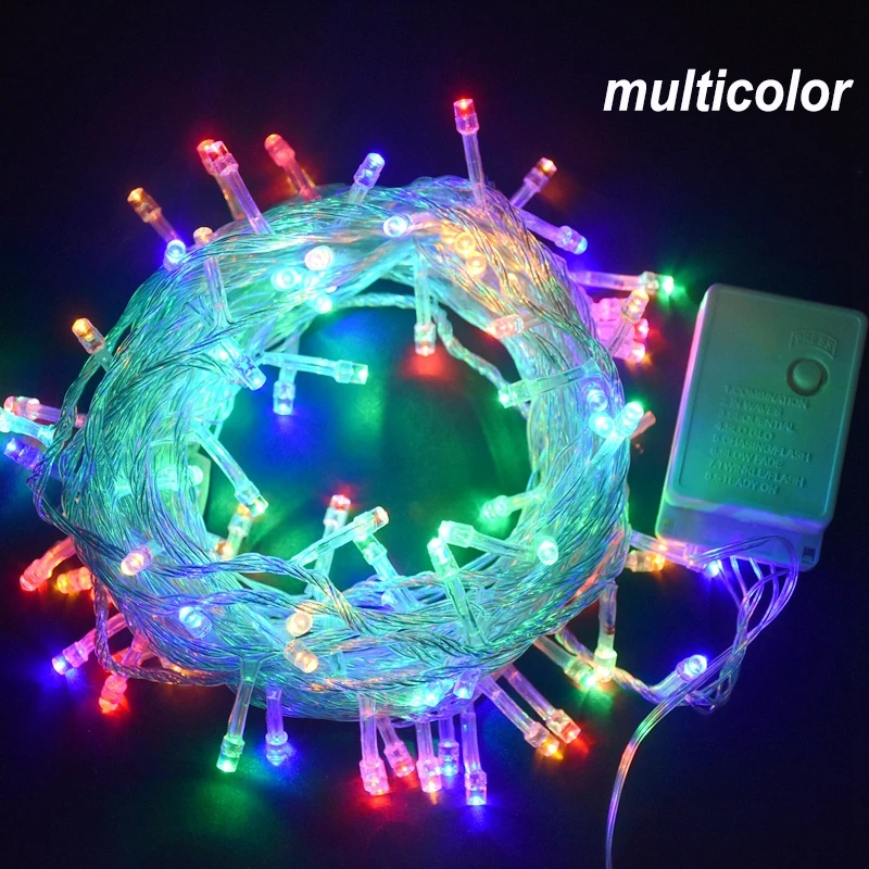 6M 10M 20M 30M 50M 100M Zewnętrzne lampy sznurkowe Led Garland String Fairy Light 8 trybów świątecznych świąteczne dekoracje ślubne